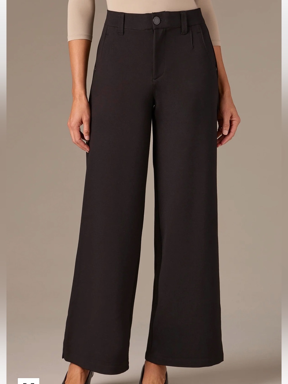 Wit & Wisdom Whitney Skyrise Black Wide Leg Women's Pants